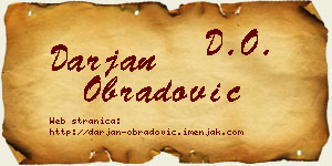 Darjan Obradović vizit kartica